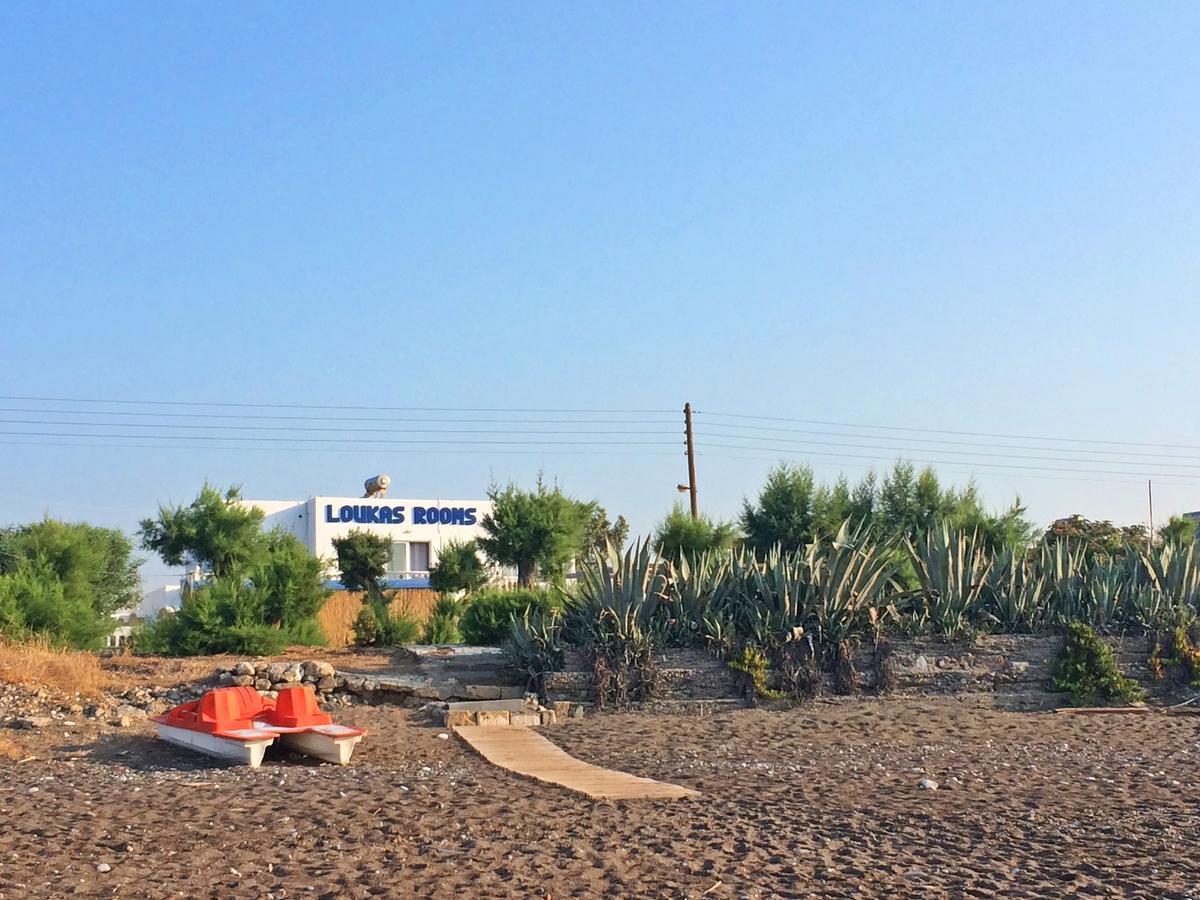 Loukas Beach Rooms Kiotari Exterior foto